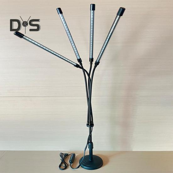 Vnitřní pěstební světlo s 360stupňovou nastavitelnou výškou, funkcí časovače, malou lampou s plným spektrem pro pěstování rostlin