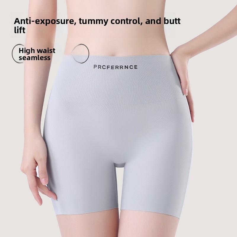 Women's Spring and Summer High Waist Abdominal Non Trace Anti Light Flat Angle Underwear