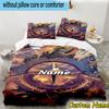 3PCS Custom Name Lord Rings5 Bedding Set Printed Duvet Cover Closure Includes 1 Duvet Cover & 2 Pillowcases for All Seasons Bedroom Decor
