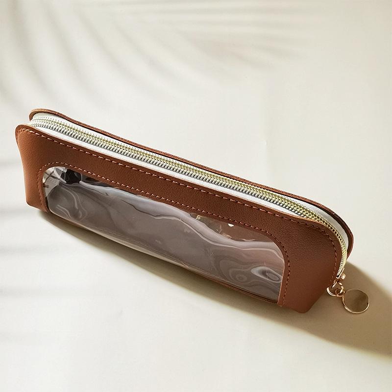 Large Capacity Transparent Makeup Brush and Pencil Storage Bag