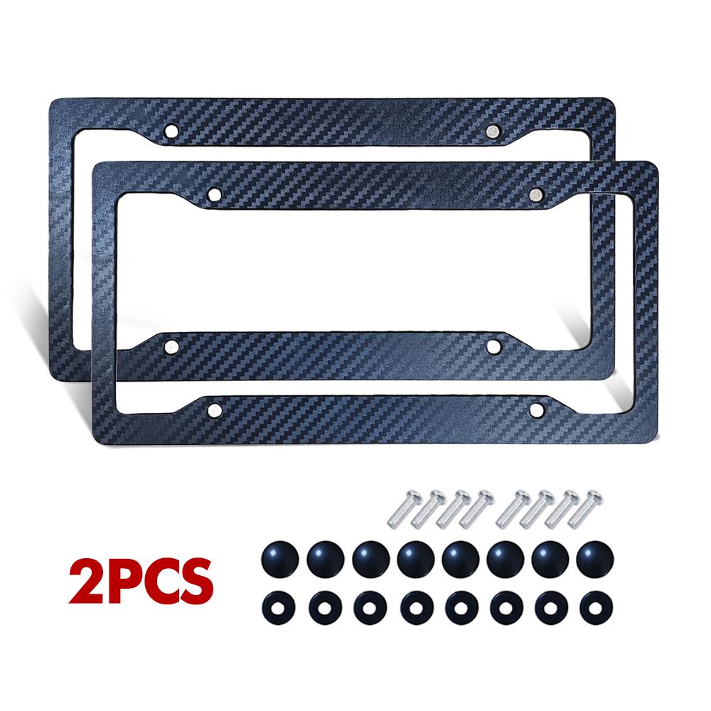 1/2PCS Racing Style US EU Standard ABS Car License Plate Frame For Tofu Akina Fake Taxi Spoon Hokkaido Decoration Car Accessorie License Plate Covers