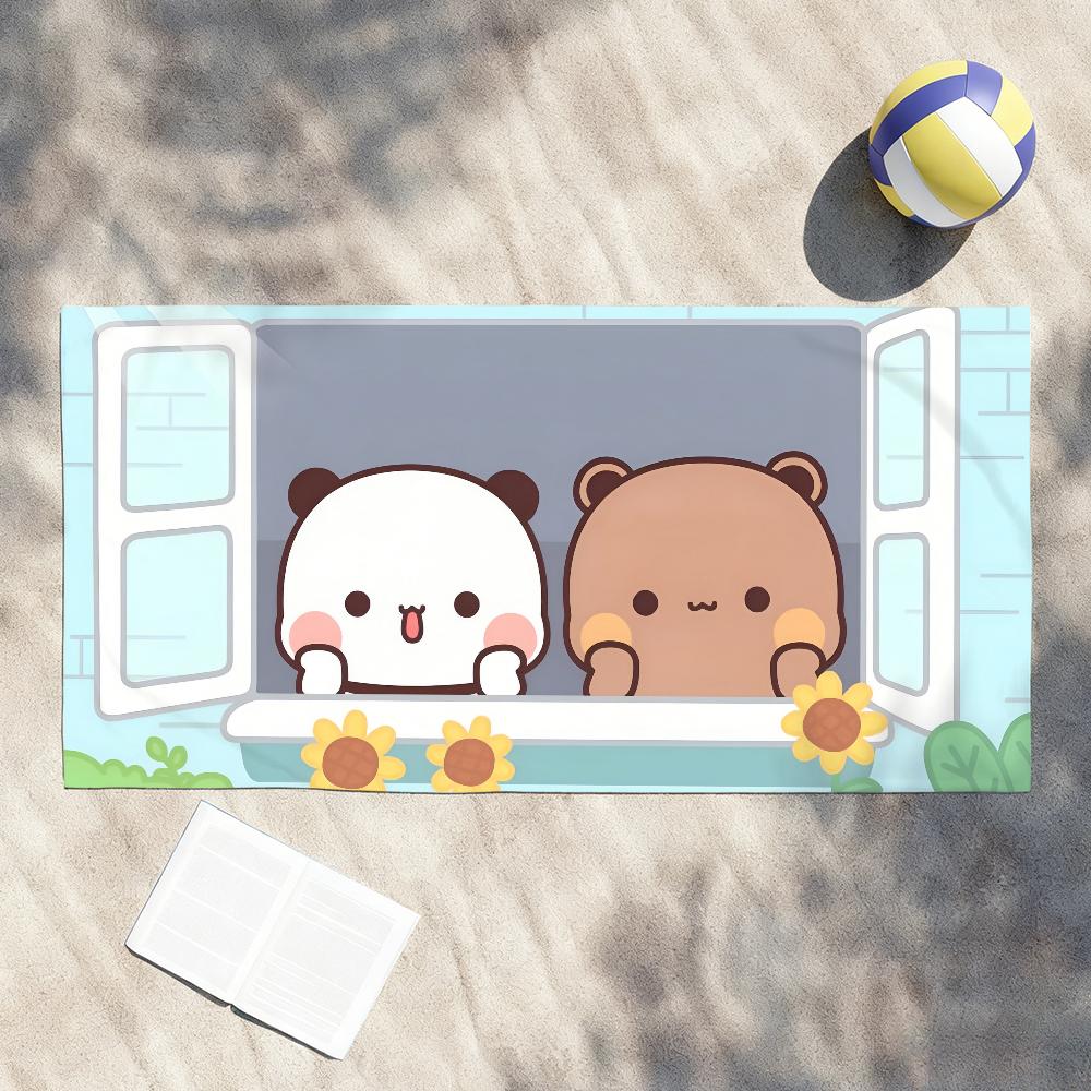 Cute Bubu Dudu Cartoon Towel Shower Sauna Travel Spa Quick Dry Gym Accessories Soft Large Beach Towels