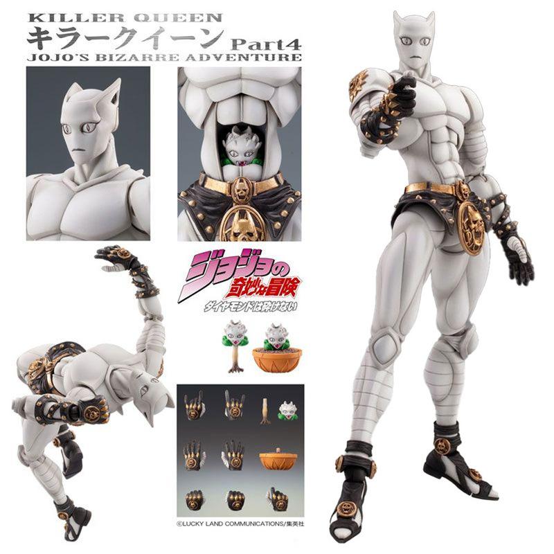 "Jojo'S Bizarre Adventure: Diamond Is Unbreakable - Killers Queen - Second White Cat Pink Cat Super Similar Actionable Figure