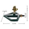 Automatischer Rotationsregner Hochleistungs-Metallregner für vollständige 360°-Wasserverteilung in Gärten und Rasenflächen