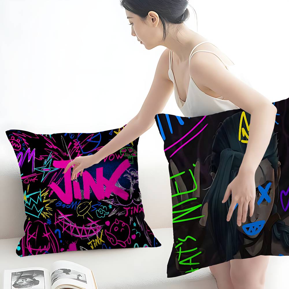 Arcane Jinx Lucky Dragon Pillow Cover Sofa Cushion Cover Home Room Decoration Children Gift