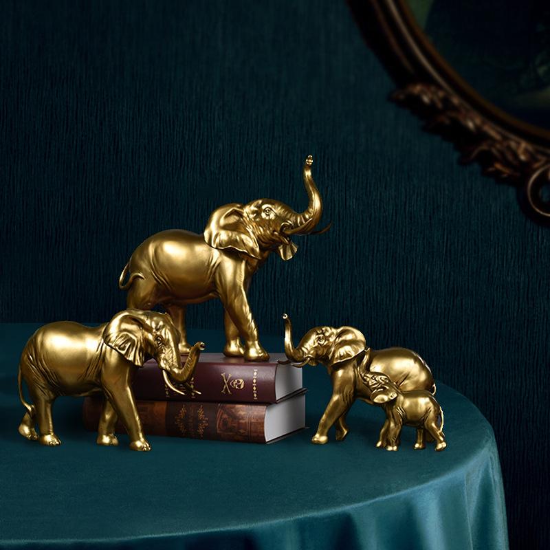 Simulation Elefant Harz Handwerkskunst Ornament Haus Schreibtisch Wohnzimmer Couchtisch Weinschrank Statue Dekoration
