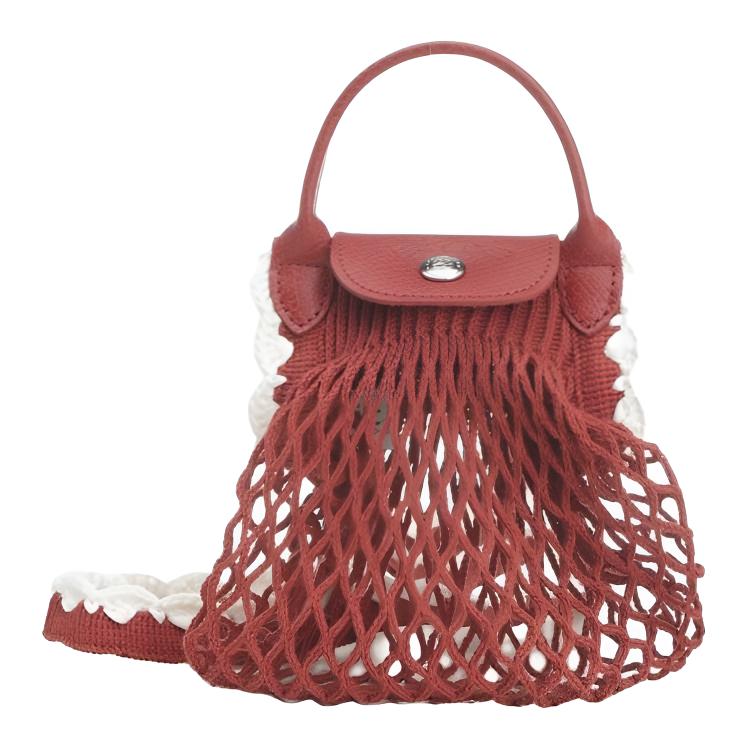 

Longchamp Le Pliage Collection Classic Logo Print Cotton Tote Bag Women tote bags Red 10139HGW213 Basic Set (Bag)