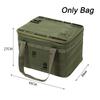 42L Camping Equipment Storage Bag Foldable Large Capacity Oxford Cloth Storage Box with Handle Tactical Picnic Tableware Handbag