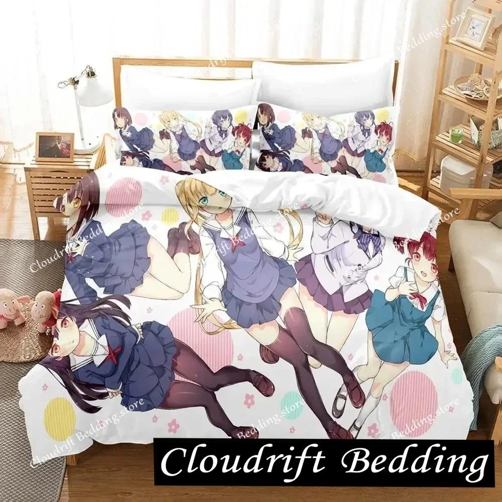 Bikini Saekano How To Raise A Boring Girlfriend Set Biancheria da Letto Cartone Animato Anime Adulto Bambino Camera da Letto Copripiumino Set