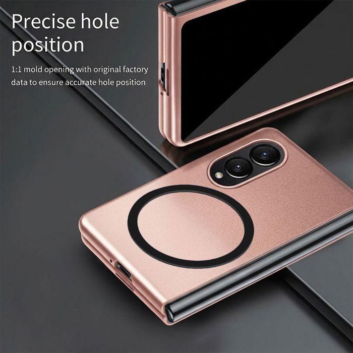 Custodia per Samsung Galaxy Z Fold 8, Protezione Rigida Antiurto con Cerchio Magnetico - Rosa