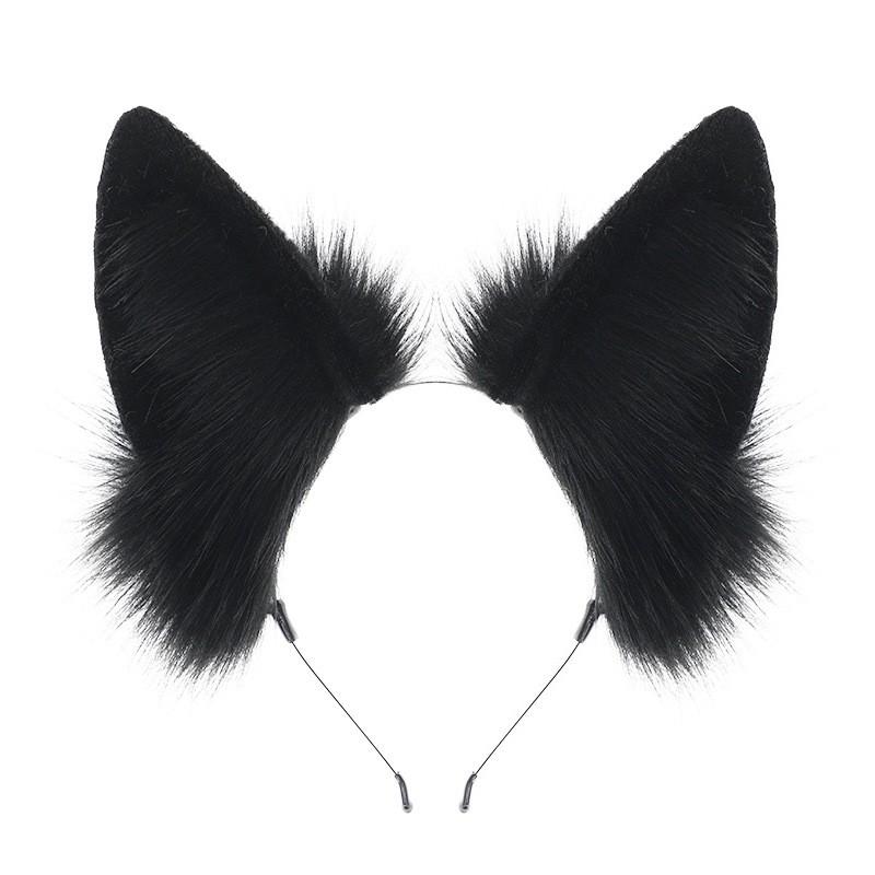 Handmade Fox Ear Headband Cosplay Accessory Anime Convention Cute Animal Ears Hair Band Women Men