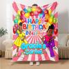 Custom Name Gracie's Corner Theme Printed Blanket - Perfect for Couch, Bed, Travel & Outdoor Use | Machine Washable, Cozy & Durable.