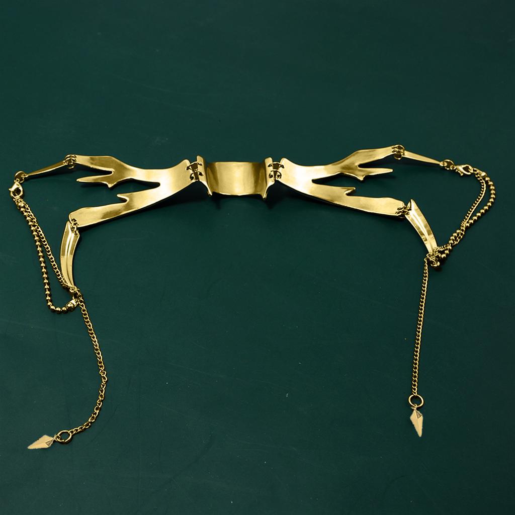 Unique Alien Fluid Face Accessory Nose Chin Mechanical Mask Futuristic Fashion Jewelry Elegant Party Accessories