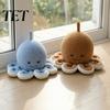 Child Proof Door Stop Plush Octopus Decorative Doorstop, Weighted Fabric Stopper for Home Marine Themed Wedge Office, Ocean Animal Floor Holder