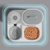 2 In 1 Food Dispenser Spill-Proof Cat Water Food Bowl Dog Automatic Feeder  Multi-Pet Household