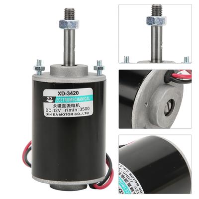 Gleichstrommotor, Permanentmagnet, hohe Geschwindigkeit, geräuscharm, CW/CCW, Mini-Bürsten-Elektromotoren, 30 W, 12 V, 3500 U/min