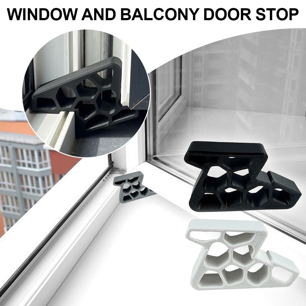 1/2Pcs Heavy-Duty Indoor Anti-Slip Door Stopper & Wedge for Balcony, Sliding Window/Door. Anti-Collision Limiter for Home/Office