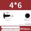 Hardened M4 Triangular Thread Phillips Self-Tapping Mushroom Head Wood Screw