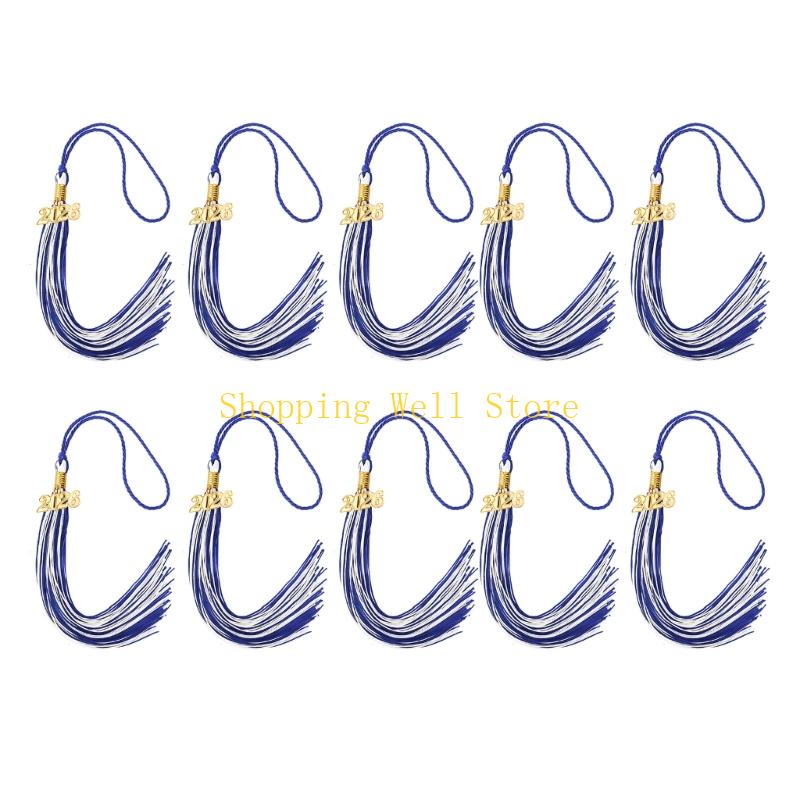 KX4B 10Pcs 2026 Graduation Tassels Class of 2026 Graduation Cap Tassels Decoration