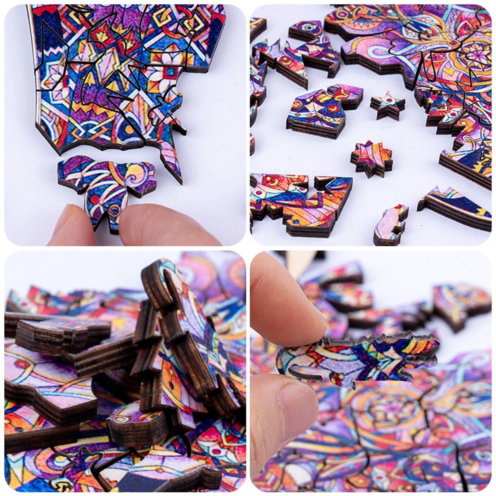 (H0826)3D трехмерная креативная деревянная головоломка для взрослых и детей с рисунком — фото 9