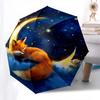 Moon Fox- Automatic Umbrella, Four Seasons Portable Folding Umbrella, Suitable for Men and Women, Travel, Daily Compact Umbrella, Outdoor Ac