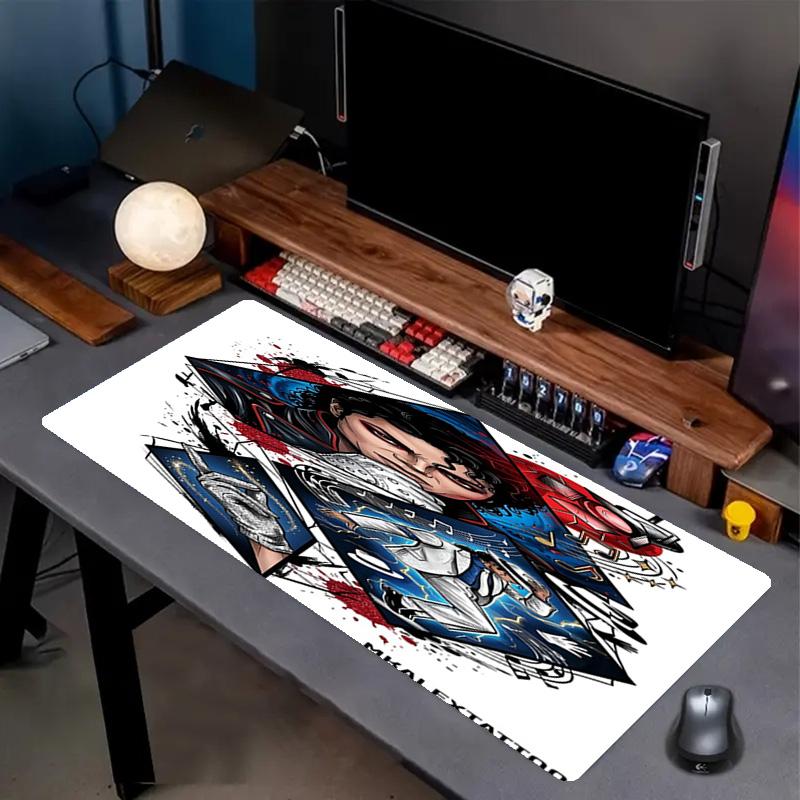 Michael Jackson Print Mouse Pad, Anti‑Slip Desktop keyboard Mat, for PC Laptop Gaming Working Daily Use, Cool Festival Surprise Gift