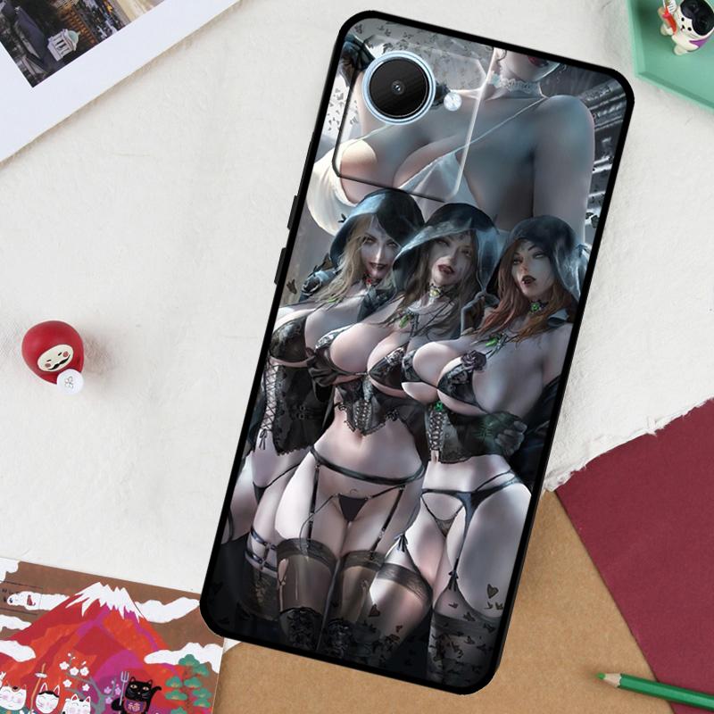 Sexy Lady Dimitrescu Daughters For Realme 14 Pro Plus 13 10 11 12 GT 6 5 6T GT7 Pro C61 C55 C53 C51 C21Y C25S C67 C75 Case