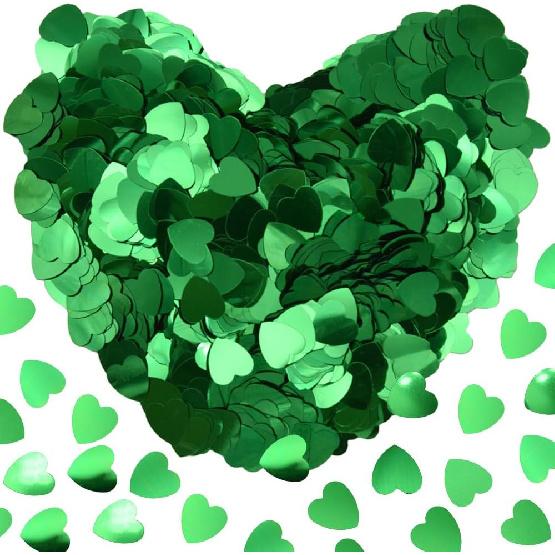 60g Love Heart Table Confetti 15mm Party Glitter Sequ Plastic Confetti Sprinkles Decorations for Wedding Festival Birthday (AX/Pink)