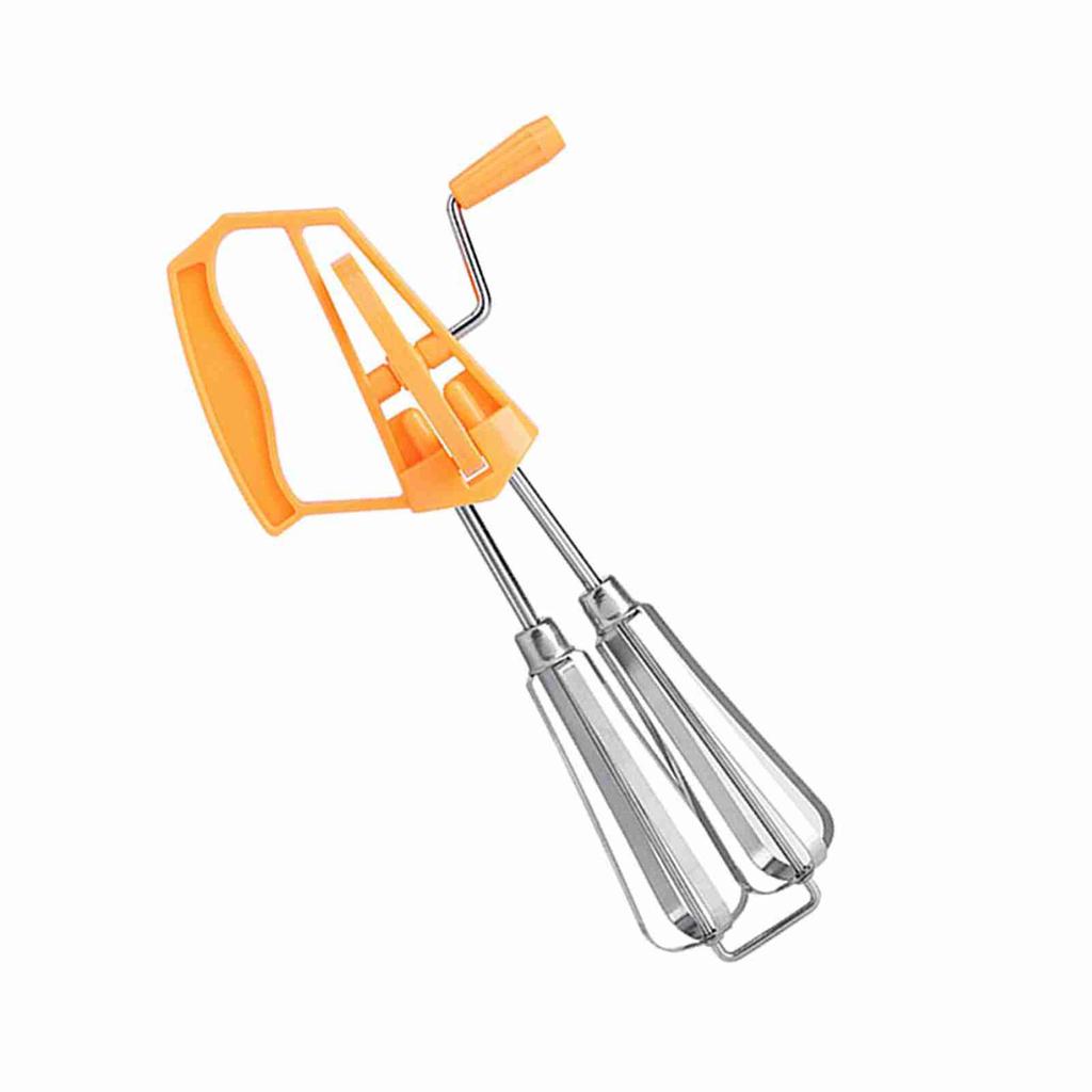 Stainless Steel Rotary Hand Whip Whisk Egg Beater Mixer Cooking Tool Kitchen