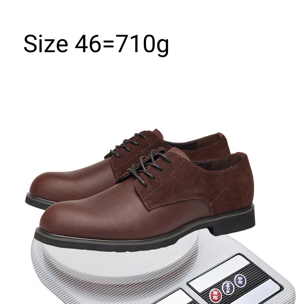 Genuine Leather Men Derby Shoes Thick Sole Men Casual Shoes Men Leather Shoes