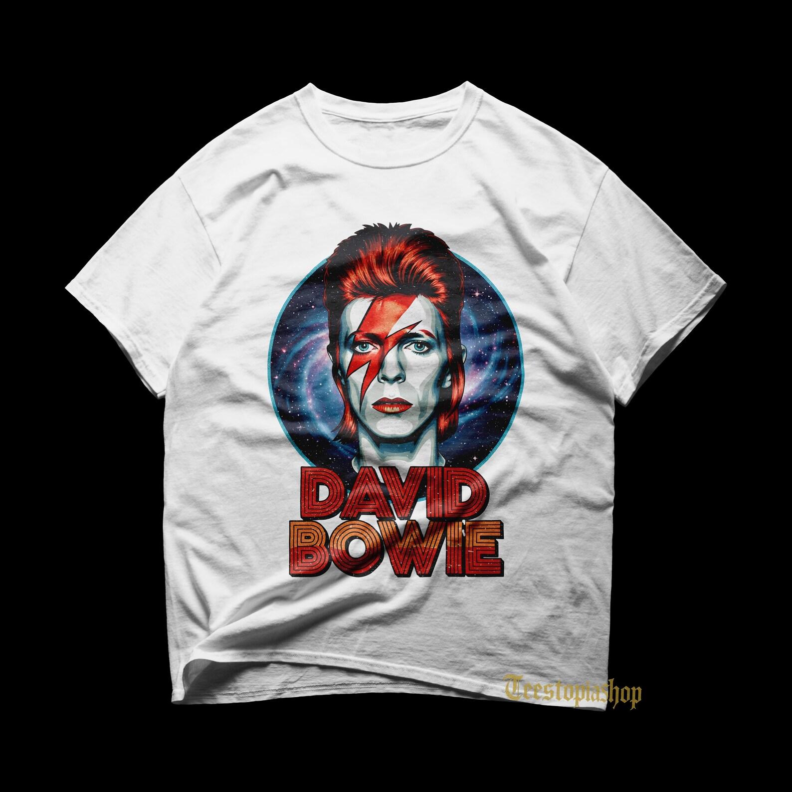 David Bowie T shirt - Glam Rock Shirt - David Bowie Ziggy StardusT shirt - David Bowie Aladdin Sane - David Bowie Merch - Unisex Rock Apparel S