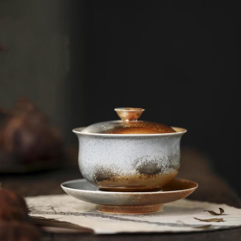 Керамический гайвань ручной работы, обожженный дровами