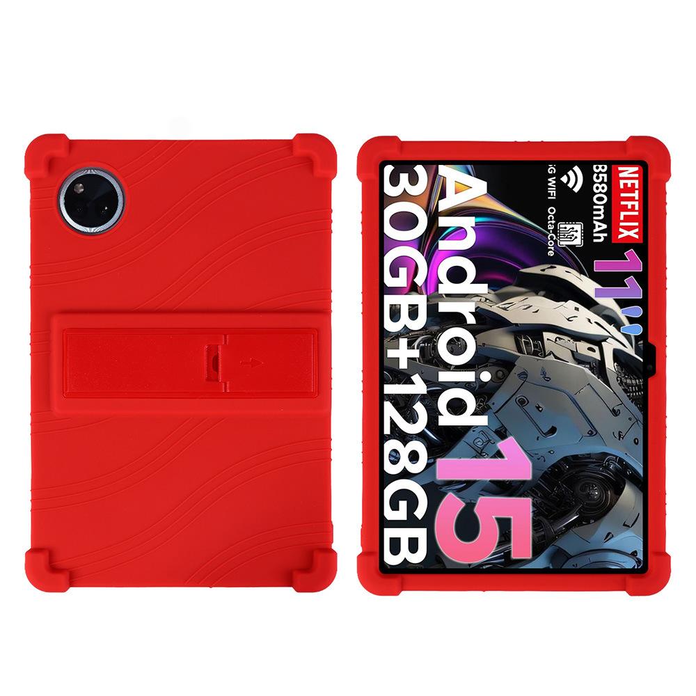 Silicone Case for DOOGEE Tab A9 Plus A9 Pro Plus 11 Inch Tablet Shockproof Protective Cover with Kickstand TPU Full Body