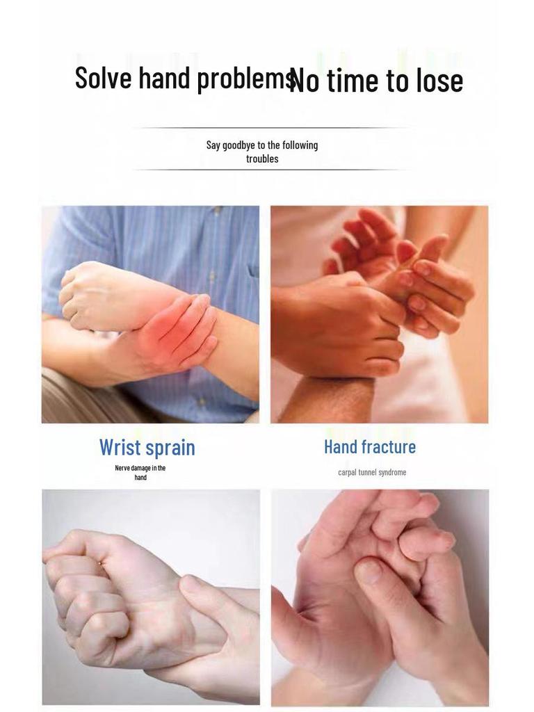 Deyue Stroke Rehabilitation Hand Massager and Finger Corrector for Hemiplegia.