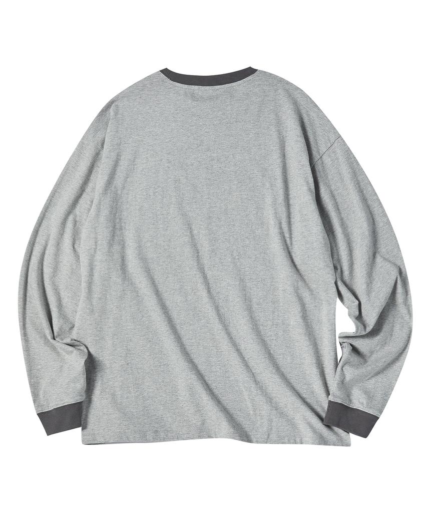 TRAVEL Check Big Arte Long Sleeve Grey
