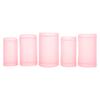 5Pcs Flute Membrane Protector ABS Traditional Chinese Instrument Accessories DM‑01Pink