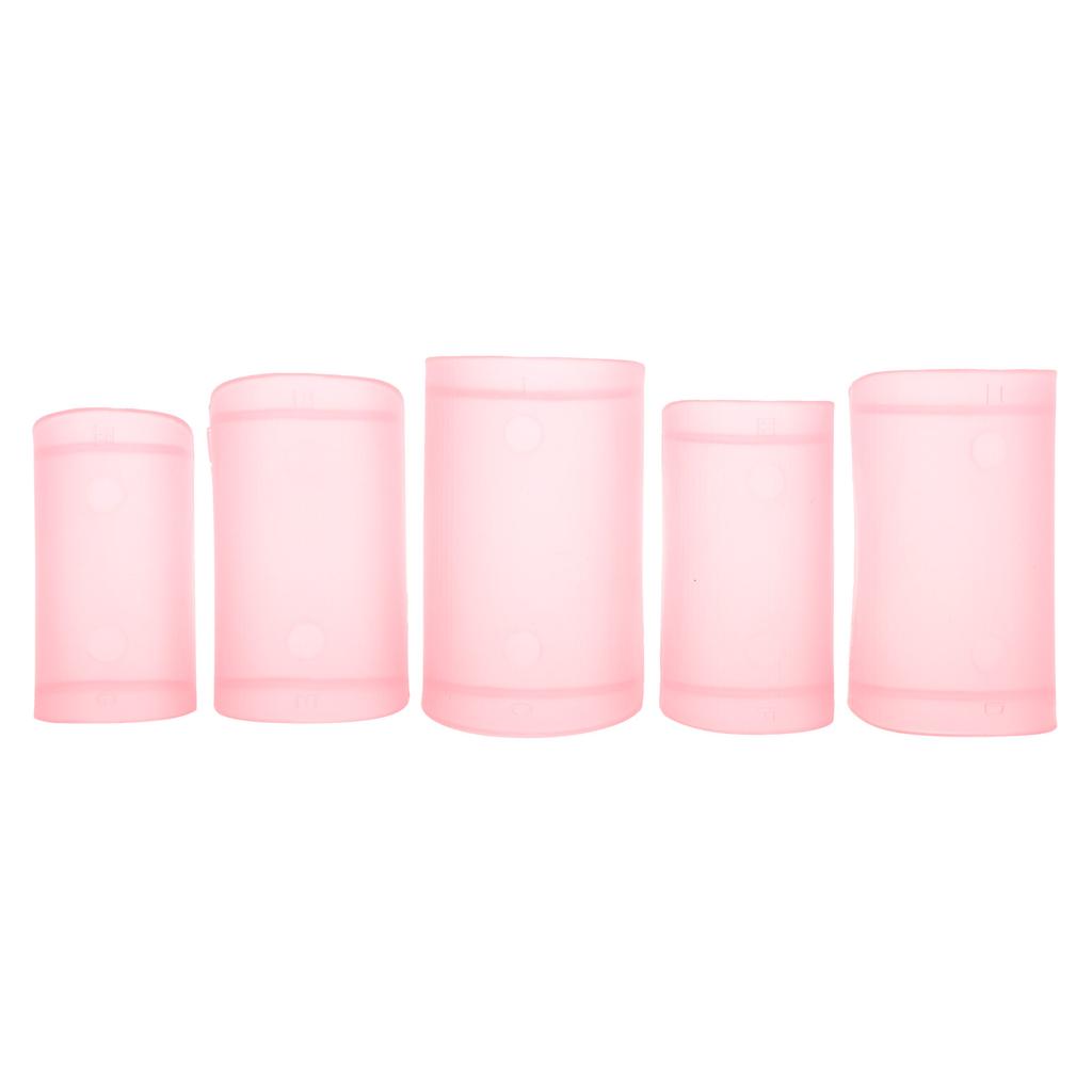 5Pcs Flute Membrane Protector ABS Traditional Chinese Instrument Accessories DM‑01Pink