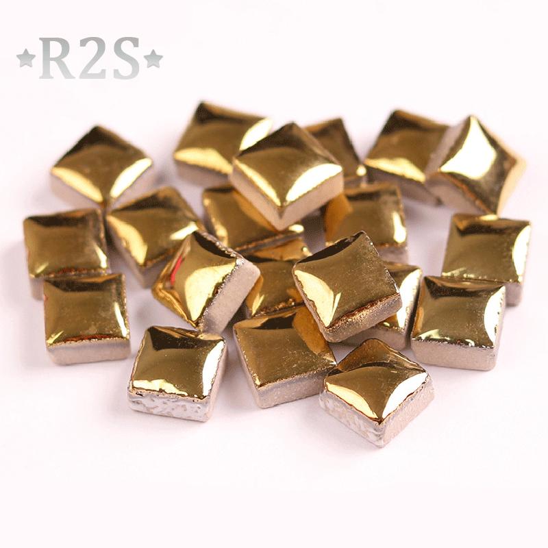 100g DIY Ceramic Mosaic Tiles Glass Mirror Handmade Ornaments Tiles Wall Crafts Colorful Crystal for Decorative Materials arte