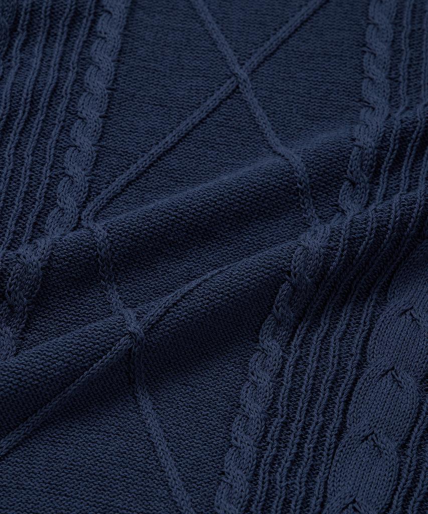 AMFEAST Seaman Knit Polo Navy
