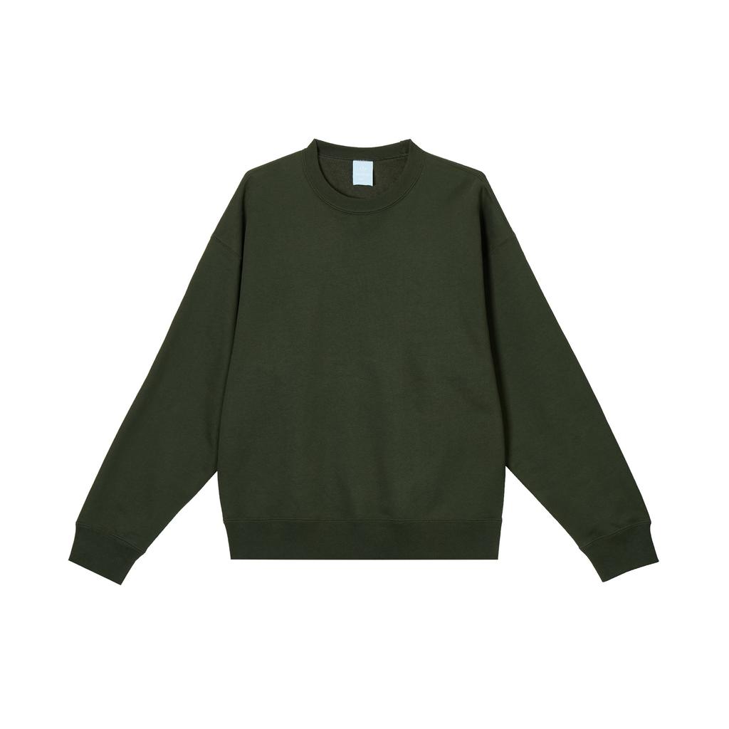 Nike Solid Color Crewneck Long Sleeve Sweatshirt Men sweatshirt Olive-Green FQ3553-355