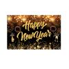 Black Gold 2026 New Year Backdrops Colorful Balloon Photo Background Party Background  Photo Studio