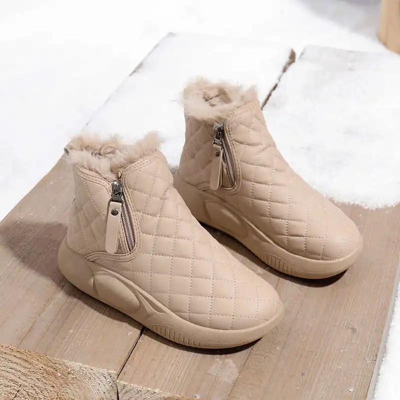 Fashion Spring-autumn Round Nose Silver Boots Women Brown Shoes Long Sneakers Sport High Brand Life Nice Sepatu Loafer'lar Athletic