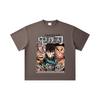 260 GSM Double Yarn 32 Count 100% Cotton Demon Slayer V60 Pillars Print Unisex Heavy Cotton T Shirt