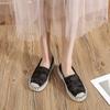 Summer Hollow Embroidery Lazy Casual Single Shoes Woven Breathable New Fisherman Shoes Fashion