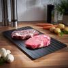 Meat Fruit Fast Defrosting Plate Food Grade Natural Safe and Odorless Defrosting Tray Recess Design for Liquid Drainage