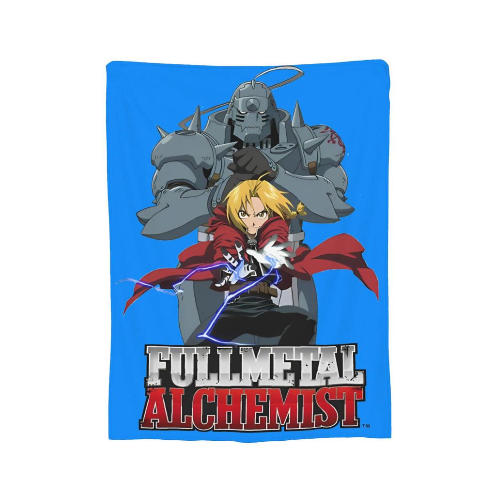 Fullmetal Alchemist Blanket Cover Flannel Anime Manga Warm Throw Blankets for Bedding Couch Bed Rug