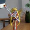 Japan Anime 16cm Sailor Moon Dress Queen Action Figure PVC Wedding Dress Collection Model Toys for Decor Cartoon Doll Gift