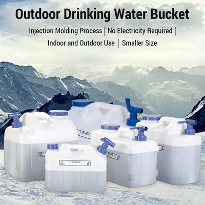 Contenitori per lo stoccaggio dell'acqua per uso alimentare a lungo termine per il design del rubinetto rotante per la pesca in campeggio