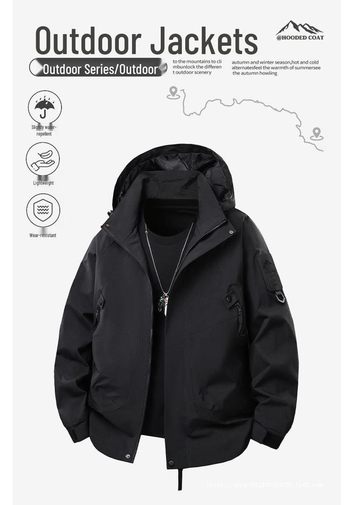 Men's Trendy Hooded Multi-Functional Spring/Autumn Jacket - Outdoor Casual Mountaineering Workwear