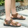 Sandals Men's Thick-soled Open-toed First-layer Cowhide Men's Beach Shoes Soft-soled Fashion Large-size Outdoor Leather Model Number